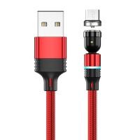 ราคา Linjn สายชาร์จแม่เหล็กแม่เหล็กสายชาร์จ Micro USB Type C สายหมุนได้540องศา (22718113362)