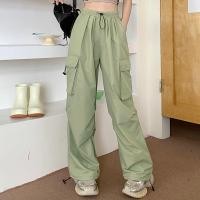 ราคา GlamourGetaway กางเกงคาร์โก้เอวสูงสำหรับผู้หญิงเอวยางยืดกระเป๋าใหญ่โดพามีนแฟชั่น (22837843792)