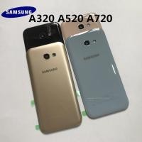 ราคา สำหรับ SAMSUNG Galaxy A3 A5 A7 A320 2017 A520 A720หลังกระจกแบตเตอรี่อะไหล่เคสปลอกหุ้มช่องหลัง (22566555459)