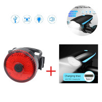 ราคา BUCKlOS ไฟ LED จักรยานไฟท้ายจักรยานชาร์จ USB อุปกรณ์ไฟคำเตือนในการขับขี่กลางคืน (22923511790)