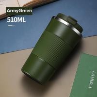 ราคา แก้วแก้วเก็บความร้อนใบใหญ่หนาแก้วกาแฟสแตนเลสสำหรับเดินทางถ้วยทำความร้อน380 510มล (22516322150)