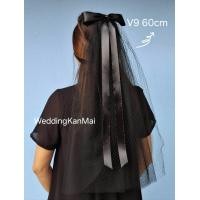 ราคา เวลเจ้าสาสาว ผ้าคลุมผมเจ้าสาว สีดำ (22935449583)