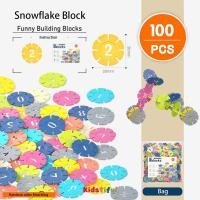 ราคา ของเล่นตัวต่อ บล็อกตัวต่อ ของเล่นเสริมพัฒนาการเด็ก ของเล่นเด็ก 4 ขวบ รูปเกล็ดหิมะ 100 ชิ้น (18916884730)