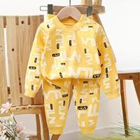 ราคา ชุดนอนแขนยาว ขายาว เสื้อผ้าเด็ก ชุดนอนกันหนาว ผ้าcotton อายุ6เดือน 3ปี (22796365989)