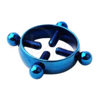 ราคา ไม่เจาะ สกรูจุกนมเหล็ก คลิปโล่กลม เกมสำหรับผู้ใหญ่สำหรับผู้หญิง Non piercing steel nipple screw round shield clip adult game for woman (21492455667)