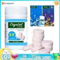 ราคา Chlorine Granules Highly Effective Pool Tablets Quick Dissolving Swimming Pool Care Chlorine Tabs Swimming Pool Chlorinating Tablets Safe Pool Care Supplies 100 Tablets Bottle (21734628578)