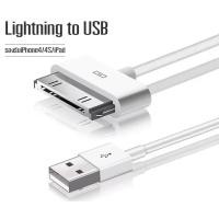 ราคา ส่งจากไทย สาย Lightning to USB iPhone 4 4S ชาร์จโอนแบบ2in1 30Pinพอร์ต รองรับ iPhone4 iPad1 2 3 iPodtouch4 iPhone ฯลฯ ทั้งหมดใช้อินเทอร์เฟซ 30pin (22919954553)