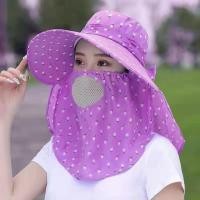 ราคา หมวกกันแดด ผ้าคลุมกันแดด หมวกชาวสวน คลุมหน้า 360 องศา กัน UV (22102063423)