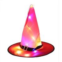 ราคา หมวกแม่มดเรืองแสงไฟ LED ฮาโลวีนหมวกแม่มดเรืองแสงผ้าโพกศีรษะสำหรับเด็กอุปกรณ์ตกแต่งฮาโลวีนชุดงานปาร์ตี้สำหรับผู้ใหญ่ (22900141611)