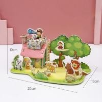 ราคา โมเดลปริศนา 3 มิติ ปริศนากระดาษโมเดลบ้าน 3 มิติ (22204446474)