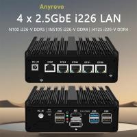 ราคา เราเตอร์4 LAN I226 V 2 5กรัมเราเตอร์คอมพิวเตอร์ขนาดเล็กไฟร์วอลล์ N100เจน12th N5105 N6000 J4125 NVMe คอมพิวเตอร์ขนาดเล็กไม่มีพัดลมกล่อง Proxmox PfSense (22734643901)