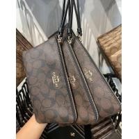 ราคา COACH กระเป๋าคล้องมือ1 ซิป 8 LARGE WRISTLET IN SIGNATURE 6648 (2633012534)