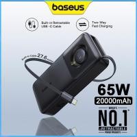 ราคา Baseus 65W Power Bank 20000mAh ธนาคารพลังงาน แบตเตอรี่สำรอง PD QC ชาร์จไฟได้อย่างรวดเร็วลิเธียม for Laptop AppleBook Pro Air MateBook for Huawei Apple Xiaomi (22822320257)