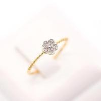ราคา Happy Jewelry แหวนเพชรของแท้ ทองแท้ 9k 37 5 แหวนดอกไม้ฝังเพชรกุหลาบ น่ารัก ตัวเรือนสีทอง SI305 (21805010004)