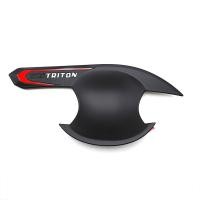 ราคา เบ้าปีก ถ้วยรองมือเปิด กันรอย 4ประตู ดำด้าน 4 ชิ้น เขียน TRITON Mitsubishi L200 Triton Plus 4x2 4x4 2016 2019 Matte Black Bowl Insert Handle Cover (2658538517)