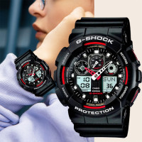 ราคา Casio นาฬิกาข้อมือ G Shock รุ่น GA100B 4A สีแดง (21408675720)