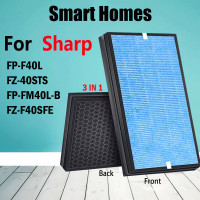 ราคา ตัวกรอง HEPA และคาร์บอนคอมโพสิตที่เข้ากันได้สำหรับคม FP F40L FZ 40STS FP FM40L B FZ F40SFE FP JM40LB FP F40L W เครื่องกรองอากาศ FP FM40Y B (19676562871)