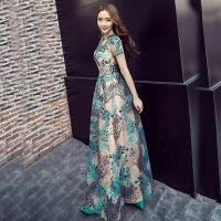 ราคา Ladystyle เดรสยาวงานปักลายปะการังทั้งตัว สวมใส่สบาย สไตล์แฟชั่นเกาหลี (2289940687)