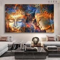 ราคา Golden Buddha Statue Abstract Oil Painting Buddha Statue Oil Painting Poster and Printing Canvas Painting Living Room Home Buddha Hall Wall Art Decoration Mural Cuadros (10645144926)