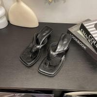 ราคา Huilm รองเท้าส้นตึกหนังผู้หญิงรองเท้าฟลิปฟลอปส้นตึกแฟชั่นสวมสบายรองเท้าแตะคีบลำลองส้นหนาสำหรับปาร์ตี้ชายหาดประจำวัน (22674036658)