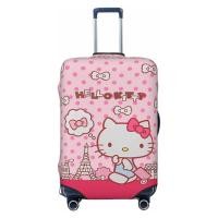 ราคา พร้อมส่ง ผ้าคลุมกระเป๋าเดินทาง แบบยืดหยุ่น ป้องกันฝุ่น ป้องกันรอยขีดข่วน ลาย Hello Kitty ของขวัญคริสเตมส์ (21733914634)