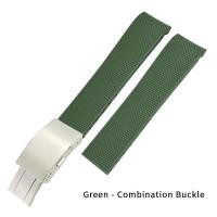 ราคา 21Mm 20Mm 19Mm ยางซิลิโคน Watchb สำหรับ Longines Conquest Hydroconquest L3พับหัวเข็มขัดสีดำกันน้ำสายนาฬิกา (19862953136)