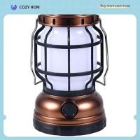 ราคา Solar Lantern Camping Lantern Camping Light with Emergency Flickering Flame Hanging LED Light (21900330999)
