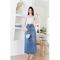 ราคา กระโปรงยีนส์ทรงดินสอผ้าหน้า (21425932476)