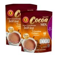 ราคา Naturegift Cocoa Mix Plus L Carnitine Collagen เนเจอร์กิฟ โกโก้มิกซ์ชนิดผง ผสมแอลคาร์นิทีน 15g x 10ซอง 2แพค (16750995418)