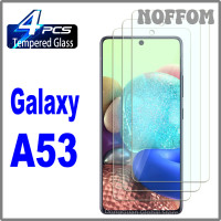 ราคา NOFFOM 2 4ชิ้นกระจกนิรภัยสำหรับ Samsung Galaxy A53 5กรัมปกป้องหน้าจอฟิล์มแก้ว (22777943962)