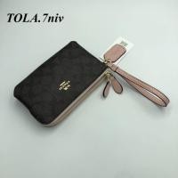 ราคา ขายดี กระเป๋าคล้องมือ ขนาด8นิ้ว หนัง รุ่น2ซิป กระเป๋าคล้องมือ กระเป๋าคล้องแขน (21061043843)