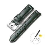 ราคา สายนาฬิกาหนังวัวแท้22มม ขนาด18 20 22 24 26มม สำหรับ Samsung Galaxy Watch 42มม Active 40 44มม สายหนังแท้22มม สำหรับ Samsung Gear S3 Galaxy Watch 46มม Samsung Watch 3 46มม (21597109445)