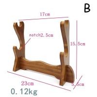 ราคา Mariannes ที่วางชั้นวางดาบไม้ของเล่นแข็งดาบซามูไรคาตานะมีด Tanto ดาบคอสเพลย์ที่เก็บไม้กายสิทธิ์ (21962179518)