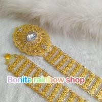 ราคา เข็มขัดสีทอง เข็มขัดผ้าถุง เข็มขัดชุดไทย เข็มขัดสีทองลงยา เข็มขัดเจ้าสาว (21543094562)