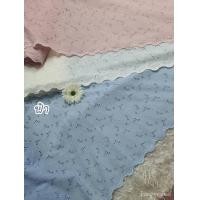 ราคา คอตต้อนลูกไม้ ปักฉลุลายดอก สีฟ้าพาสเทล ลายน่ารัก ตัดเสื้อ ชุดเดรส หน้า 44 นิ้ว (22783392472)