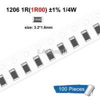 ราคา 100ชิ้นตัวต้านทาน1206ตัวต้านทาน SMD 1 5 1ohm 1R 1R00ชิป1R0 0 25W 1 4W (19528639273)