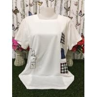 ราคา เสื้อยืด เสื้อครอป เสื้อยืด ผญสวยๆ เสื้อแฟชั่นผญ 2023 เสื้อผ้าสาวอวบ เสื้อยืด oversize รุ่น9229TFY (18709457892)