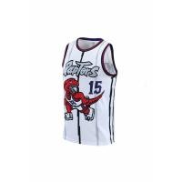 ราคา เสื้อยืดแขนกุดผู้ชาย RAPTORS สีขาวสีม่วง JERSEY Sportswear Basketball Vest Tops (14955526194)