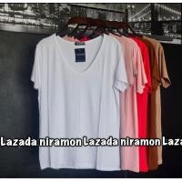 ราคา เสื้อยืด คอยู งานป้ายtopshop แฟชั่นผู้หญิง (17440415202)