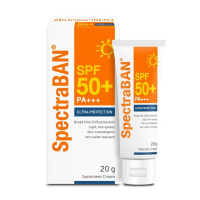 ราคา SpectraBAN Sunblock SPF 50 Ultra Protection 20g สเปคตราแบน เอสพีเอฟ 50 ครีมกันแดด 20 กรัม (22859925584)