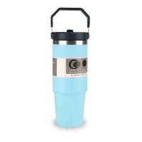 ราคา 30oz แก้วเก็บความเย็น แก้วเก็บความเย็น แถมหลอด สแตนเลส ไอน้ำไม่เกาะแก้ว แก้วน้ำเก็บความเย็น แก้วสแตนเลส (22647608121)