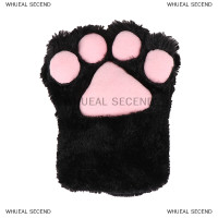 ราคา WHUEAL2 น่ารักหมีแมวอุ้งเท้าถุงมือปุยตุ๊กตาการ์ตูนสัตว์อะนิเมะ Lolita COSPLAY mitten (22620155572)