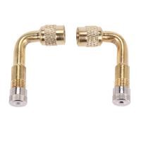 ราคา 2pcs Valve Extension Valve Extension Adapter Tire 90 Degree Bent Metal Angle for Bicycle Motorcycle Scooter (15320439565)