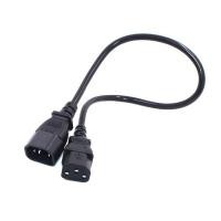 ราคา IEC60320 C13สายไฟมุมตัวแปลงมุม C13กับ C14สายไฟ PDU มุมตัวผู้กับตัวเมียสายไฟ AC 10A 250V (22536083616)