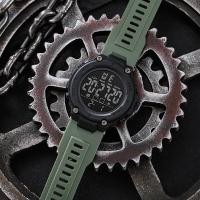 ราคา นาฬิกาสปอร์ตอเนกประสงค์มีสไตล์สําหรับผู้ชายผู้หญิงแฟชั่น Night Glow Round Dial Digital Movement สายยาง (22469231797)