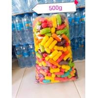ราคา ขนมปังปลาทำกระทง อาหารปลาข้าวโพด คละสี 10 สีความยาว5cm เนื้อเนียวแน่นเกรดA น้ำหนัก500กรัม (22876492098)