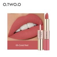 ราคา Horec O TWO O Lipstick ลิปสติกเนื้อแมทกำมะหยี่ 2 in 1 ลิปกลอสเนื้อนุ่ม 2 in 1 เคลือบริมฝีปาก 12 สี (22119755577)