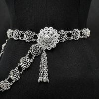 ราคา เข็มขัดอีสาน Vintage jewelry ชุดล้านนาไท ลายดอกไม้ เข็มขัด เงินโบราณ (22535711895)