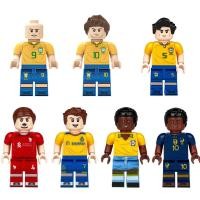 ราคา หุ่นจิ๋วชุดตัวต่อตัวละครชาติบราซิลทีมเหมาะสำหรับเด็กผู้ชายตัวเลือกของขวัญที่ดีที่สุดด้านการศึกษาและความสนุกสนานพัฒนาทักษะการลงมือทำมือฟุตบอลชุดตัวต่อตัวละครชาติบราซิลทีมมีให้เลือกหลากหลายสไตล์ (223059