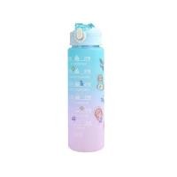 ราคา ขวดน้ำพลาสติก BPA สำหรับนักเรียนดื่มขวดพร้อมหลอดแก้วน้ำแบบสปอร์ตสำหรับฟิตเนสขวดน้ำสำหรับเล่นกีฬาขนาด32ออนซ์900มล ขวดน้ำ (22970996402)